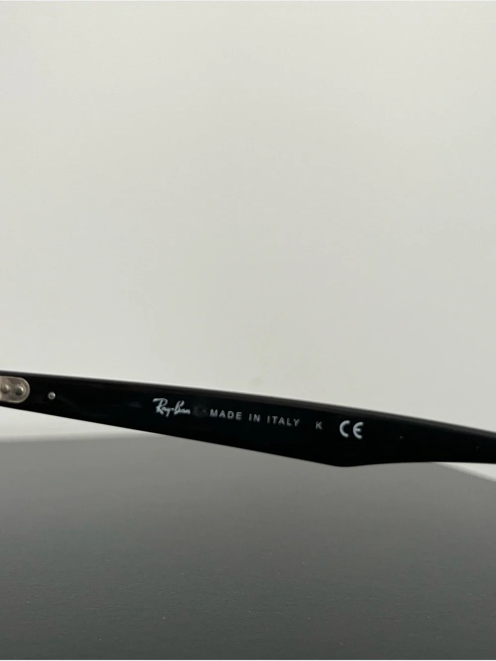 Ray-Ban Black Frame Sunglasses with Dark Green Lenses